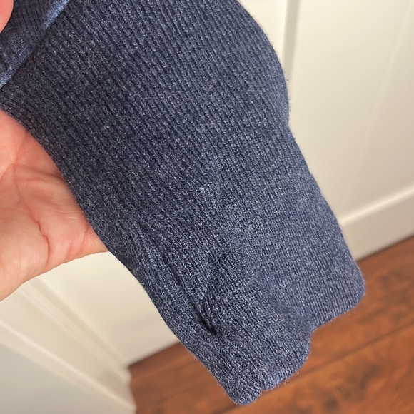 We the free blue and red buttoned sweater size small - Picture 5 of 9